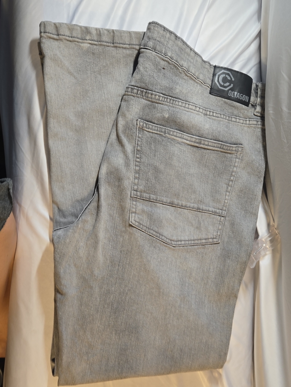 Source Unknown Men's Relaxed Light Gray Jeans